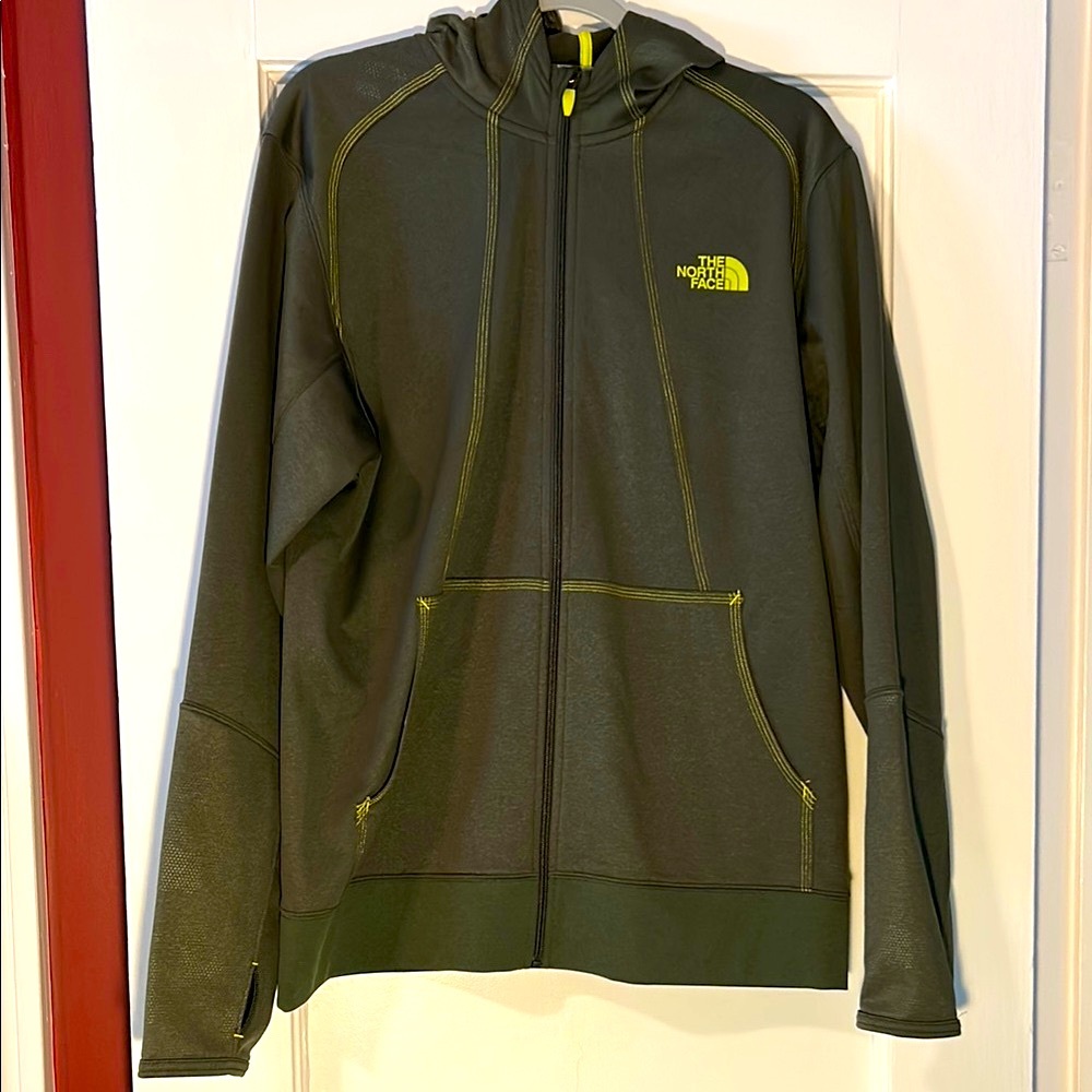 The North Face Men’s Green Performance Jacket with Hood